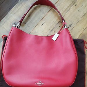 Red Coach Shoulder Bag